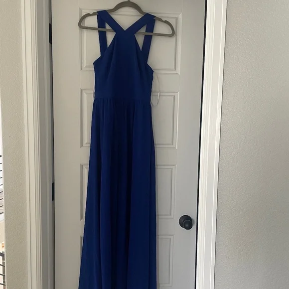 Lulu's Royal Blue Maxi Formal Dress (Size S)